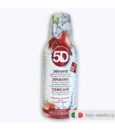 Trattamento 5D Depuradren al gusto di melograno 500 ml