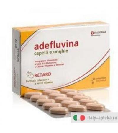 Valderma Adefluvina retard Integratore alimentare Capelli e unghie 30 Compresse