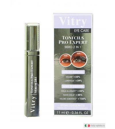 Vitry Occhi Toni'cils Pro Expert siero 2 in 1 trattamento ciglia 11 ml