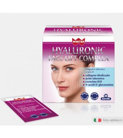 Winter Hyaluronic face lift complex ringiovanisce la pelle 30 bustine