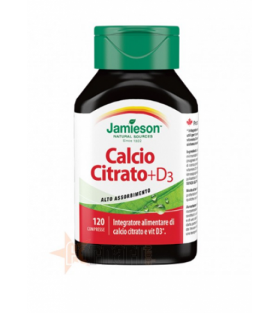 JAMIESON CALCIO CITRATO + D3 120 CPR