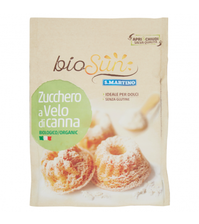 S.Martino bioSun Zucchero a Velo di canna Biologico 125 g